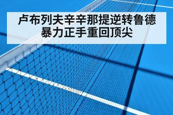 卢布列夫辛辛那提逆转鲁德 暴力正手重回顶尖